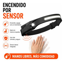 Cargar imagen en el visor de la galería, LINTERNA MINERO AJUSTABLE USB LIN-03