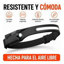 Cargar imagen en el visor de la galería, LINTERNA MINERO AJUSTABLE USB LIN-03