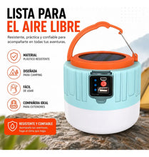 Cargar imagen en el visor de la galería, LUZ DE CARGA SOLAR CON CONTROL REMOTO T05