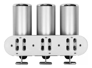DISPENSER TRIPLE AMURABLE PLATEADO 18409