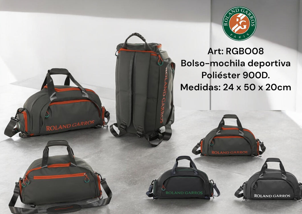 BOLSO MOCHILA DEPORTIVO ROLAND GARROS RGBO08