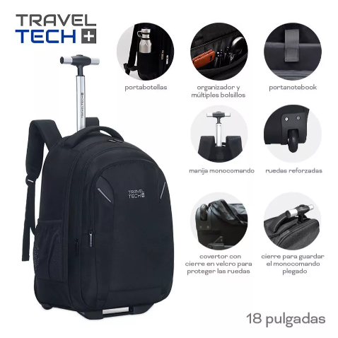 MOCHILA CARRO TRAVEL TECH 16023