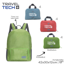 Cargar imagen en el visor de la galería, MOCHILA PLEGABLE VIAJE TRAVEL TECH 17820