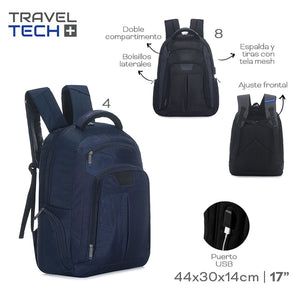 MOCHILA PORTANOTEBOOK TRAVEL TECH 16748