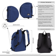 Cargar imagen en el visor de la galería, MOCHILA BROSS LONDON 264066