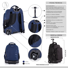 Cargar imagen en el visor de la galería, MOCHILA CARRO BROSS LONDON 264051-99