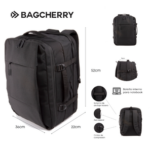 MOCHILA BAGCHERRY 264025 (NEGRO)