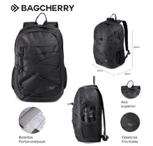 Cargar imagen en el visor de la galería, MOCHILA BAGCHERRY 26440003 (NEGRO)