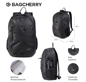 MOCHILA BAGCHERRY 26440003 (NEGRO)
