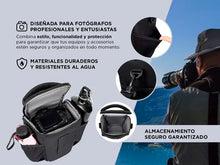 Cargar imagen en el visor de la galería, MOCHILA BOLSO CAMARÁ FOTOGRÁFICA ACOLCHADA SB-3