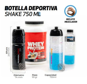 BOTELLA HIDRATACION ROARK SHAKE 750ML BSHAKE