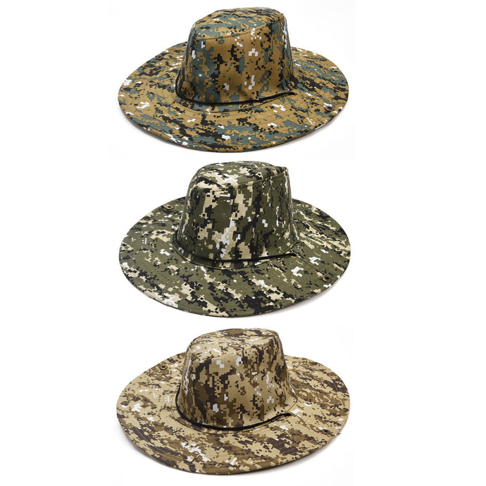 SOMBRERO CAMPING CAMUFLADO CON SUJETADOR 31215