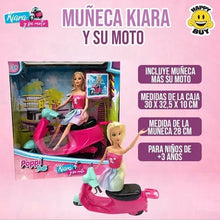 Cargar imagen en el visor de la galería, Muñeca Kiara Y Su Moto 5982