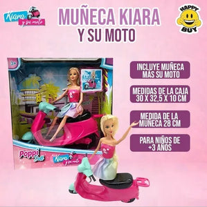Muñeca Kiara Y Su Moto 5982