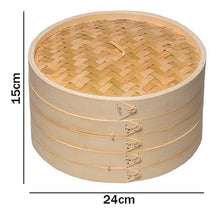 Cargar imagen en el visor de la galería, VAPORERA BAMBU DOBLE 24 CM CR13090