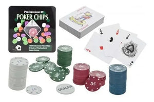 Set de Poker x 100 Fichas Surtido 5122